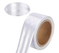Nastro Catarifrangente Adesivo Bianco 5Cm X 10M Catarifrangente Nastro Riflettente, Strisce Catarifrangenti Adesive, Catarifrangenti Adesivi, Adesivo Catarifrangente per Automobili, Veicoli E Trattori