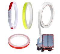 Nastro catarifrangente, Nastro Bagliore Nel Buio, Nastro Riflettente Adesivo, Nastro segnaletico, per Guida Notturna, Promemoria di Sicurezza(4 Rotoli)