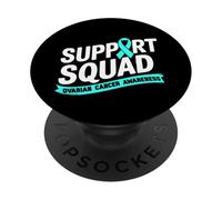 Nastro color foglia di tè della squadra di supporto per la sensibilizzazione al cancro ovarico PopSockets PopGrip Adesivo