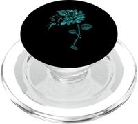 Nastro color foglia di tè per la consapevolezza del cancro ovarico, per amanti dei fiori di girasole PopSockets PopGrip per MagSafe