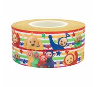 Nastro colorato ispirato ai Teletubbies - 2 m x 22 mm - Nastro arcobaleno per feste di compleanno, decorazioni per torte di compleanno, confezioni regalo, fiocchi, corde per palloncini, sacchetti per