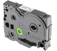 Nastro compatibile Brother TZe - 111 / TZ - 111 - 6mm x 8m - Stampa Nera / Sottostrato Trasparente
