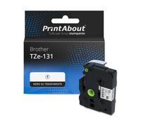 Nastro compatibile Brother TZe-131 - Nero su trasparente (12 mm)