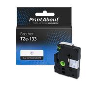 Nastro compatibile Brother TZe-133 - Blu su trasparente (12 mm)