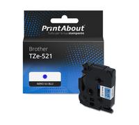 Nastro compatibile Brother TZe-521 - Nero su blu (9 mm)