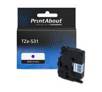 Nastro compatibile Brother TZe-531 - Nero su blu (12 mm)