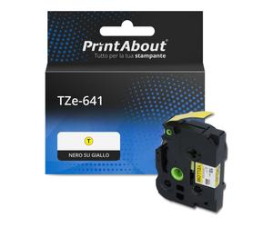 Nastro compatibile Brother TZe-641 - Nero su giallo (18 mm)