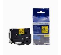 Nastro compatibile con Brother TZ-661 / TZe-661, 36mm x 8m, testo nera / sfondo giallo