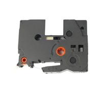 Nastro compatibile con Brother TZ-FA4R / TZe-FA4R, 18 mm x 3m, testo rossa / sfondo bianco, per stirare