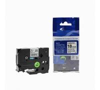 Nastro compatibile con Brother TZ-FX541 / TZe-FX541,18mm x 8m, flexi, testo nera / nastro blu