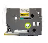 Nastro compatibile con Brother TZ-FX661/TZe-FX661 36mm x 8m, flexi, testo nera/sfondo giallo