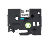 Nastro compatibile con Brother TZ-N221 / TZe-N221, 9mm x 8m, testo nera / sfondo bianco, non laminato