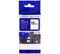 Nastro compatibile con Brother TZ-NFX241/TZe-NFX241, 18mm x 5m, flexi, nylon, testo nera/sfondo bianco