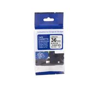 Nastro compatibile con Brother TZ-S161/TZe-S161, 36mm x 8m, extr.adh. testo nera / trasparente podk