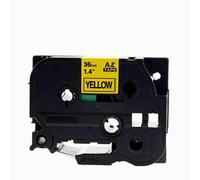 Nastro compatibile con Brother TZe-V661, 36mm x 5,5m, testo nera / sfondo giallo, vinile