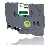 Nastro compatibile con Brother TZe-V731, 12mm x 5,5m, testo nera / sfondo verde, vinile