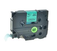 Nastro compatibile con Brother TZe-V741, 18mm x 5,5m, testo nera / sfondo verde, vinile