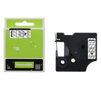Nastro COMPATIBILE D1 Dymo nero su bianco 43613 40913 45013 - multipack 5/10 pz.