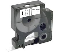 Nastro compatibile DYMO 45010 D1 - 12mm x 7m - Nero Stampa / Sottostrato Trasparente KP36502