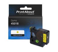 Nastro compatibile Dymo 45018 (S0720580) - Nero su giallo (12 mm)