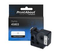 Nastro compatibile Dymo 45803 (S0720830) - Nero su bianco (19 mm)