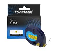 Nastro compatibile Dymo 91202 (S0721620) - Nero su giallo (12 mm)
