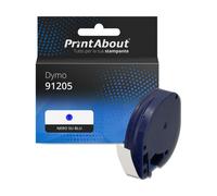 Nastro compatibile Dymo 91205 (S0721650) - Nero su blu (12 mm)