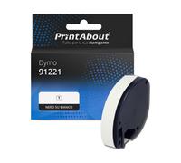Nastro compatibile Dymo 91221 (S0721660) - Nero su bianco
