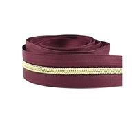 Nastro con cerniera in nylon da 1 a 5 metri per cucire borse e giacche, riparazione fai da te 5#,F-Oro,2 metri