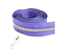 Nastro con cerniera in nylon da 2 a 10 metri con cursori per chiusura di zaini e giacche, kit di riparazione per vestiti, cucito fai da te 5#,Colore 21,4 metri - 4 pezzi di cursori