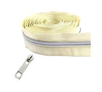 Nastro con cerniera in nylon da 2 a 10 metri con cursori per chiusura di zaini e giacche, kit di riparazione per vestiti, cucito fai da te 5#,Colore 3,5 metri - 5 pezzi di cursori