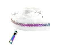 Nastro con cerniera in nylon da 2 a 10 metri con cursori per chiusura di zaini e giacche, kit di riparazione per vestiti, cucito fai da te 5#,Colore 33,4 metri - 4 pezzi di cursori