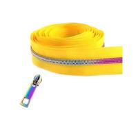 Nastro con cerniera in nylon da 2 a 10 metri con cursori per chiusura di zaini e giacche, kit di riparazione per vestiti, cucito fai da te 5#,Colore 37,2 metri - 2 pezzi di cursori
