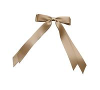 Nastro con fiocco a doppio strato, forcina con nappa for coda di cavallo, cravatta a nastro lungo,copricapo(Khaki)