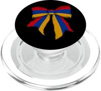 Nastro con fiocco a forma di civetta con bandiera dell'Armenia Armenian Pride PopSockets PopGrip per MagSafe