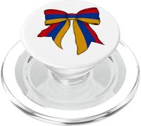 Nastro con fiocco a forma di civetta con bandiera dell'Armenia Armenian Pride PopSockets PopGrip per MagSafe