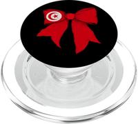 Nastro con fiocco a forma di civetta, motivo: Tunisia Tunisian Pride, per bambina PopSockets PopGrip per MagSafe