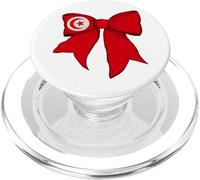Nastro con fiocco a forma di civetta, motivo: Tunisia Tunisian Pride, per bambina PopSockets PopGrip per MagSafe