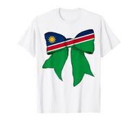Nastro con Fiocco a Forma di Civetta per Bambina, con Bandiera della Namibia, dell'orgoglio della Namibia Maglietta