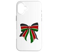 Nastro con fiocco a forma di civetta per bambina, motivo: Kenya Kenyan Pride Custodia per iPhone 16 Plus