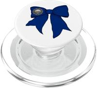 Nastro con fiocco a forma di civetta per ragazza con bandiera dello stato del New Hampshire PopSockets PopGrip per MagSafe
