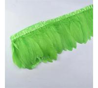 Nastro con frangia di piume, Finiture in piuma d'oca tinta multicolore da 2 metri, larghe 6-8 pollici, for l'artigianato(Fruit EN8)