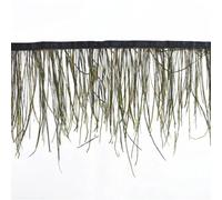 Nastro con frangia di piume, Nastro con frange in seta di pavone e piume di occhi in 5 o 10 metri for decorazioni artigianali(Peacock Silk Trims,5 Meters)