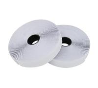 Nastro con gancio e anello in tessuto di nylon | Multicolor, dimensioni multiple in mm: casa, abbigliamento, organizzazione cordoncini(White,16mm)