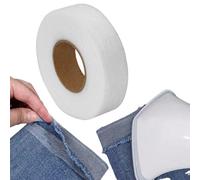 Nastro con orlo termoadesivo, lavabile, 64 m x 4 cm, per tende accorciabili, per tessuti, senza cuciture, lunghezza 64 m, larghezza 40 mm