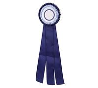 Nastro con rosetta per il primo e il secondo posto, medaglia del vincitore e trofeo dal design raffinato, disponibile nei colori blu e rosso, ideale per fiere scientifiche, eventi (Blu)