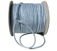 Nastro corda cordino 5 mm x 50 metri 3 capi Cordoncino (CELESTE)