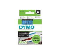 Nastro D1 458060 - 19 mm x 7 mt - nero/blu - Dymo