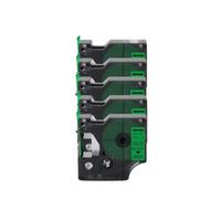Nastro D1 da 5 pezzi da 12 mm 45013 compatibile con stampante di etichette LabelManager LM160 280 di ricambio per 45010 45018(Black on Green)