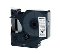 Nastro D1 nero su bianco da 12 mm compatibile con la cassetta LabelManager 100 150 160 200 250 210D 260P 280 360D 420P 45013